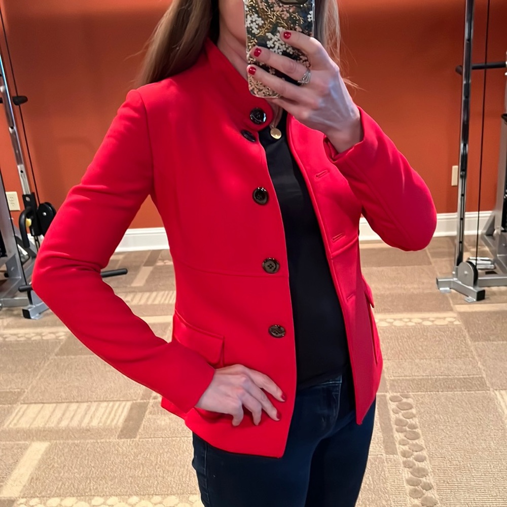 Per Se blazer jacket red 0
